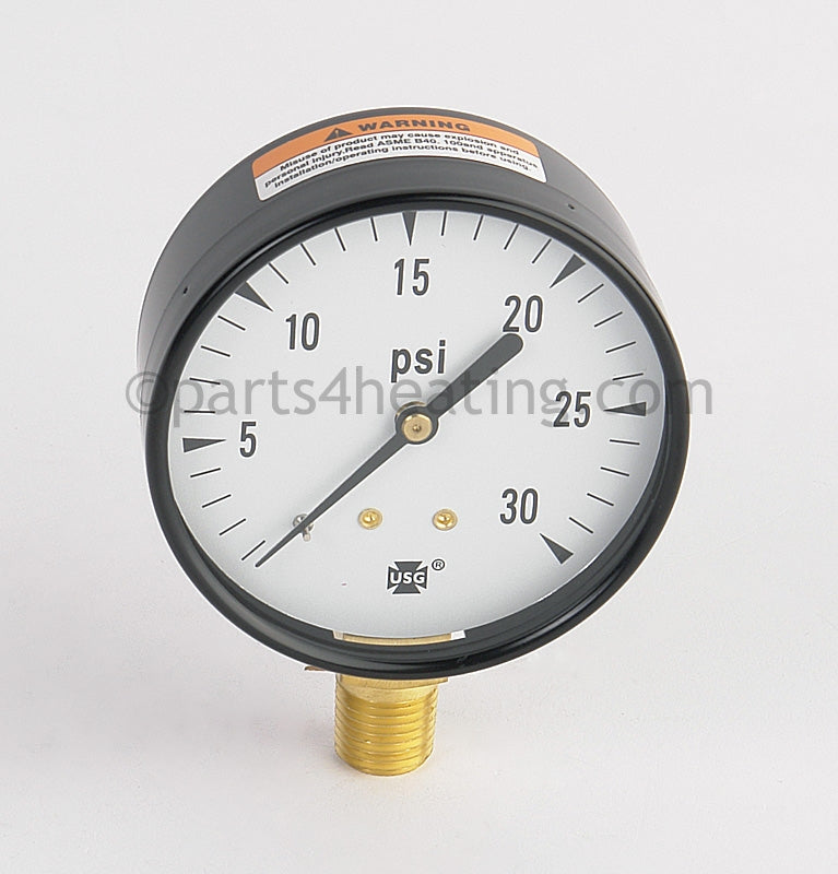 ECR International Steam Pressure Gauge  (Utica) - Part Number: GA-003.00