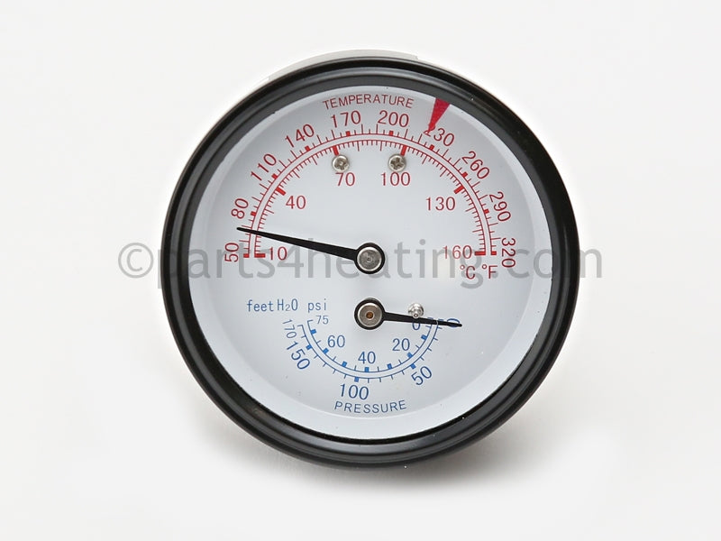 Lochinvar Triometer Gauge 75# Psi, All - Part Number: GTP2900 , 100146999