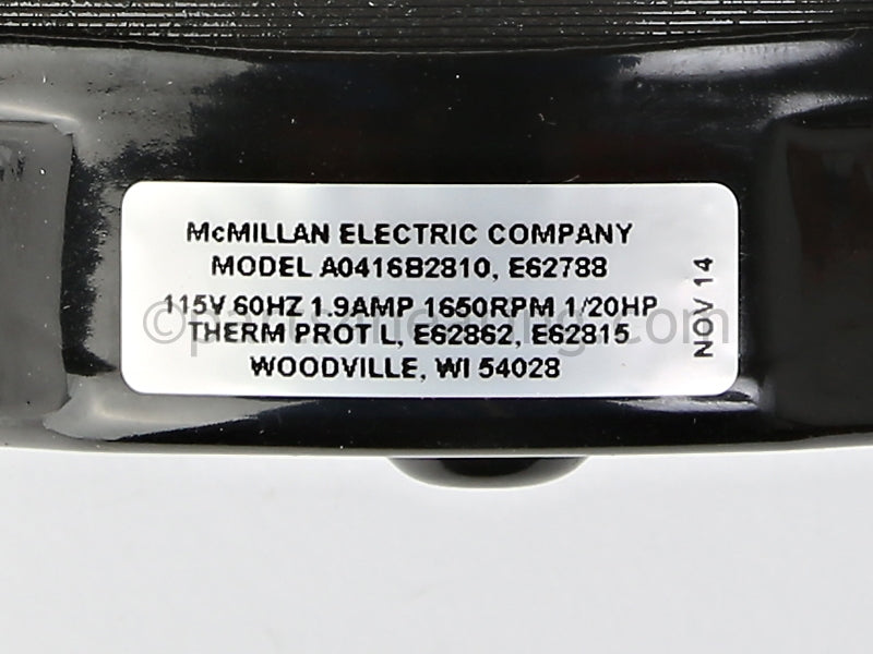 Sterling Brt/Gg 30-45 Fan Motor - Part Number: J31R04766