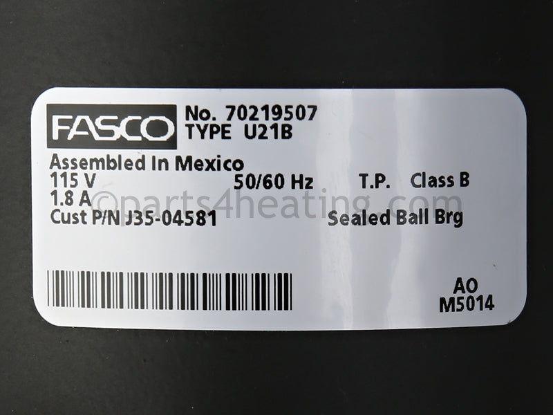 Sterling Brt/Gg 30-45 Fan Motor - Part Number: J35R04581