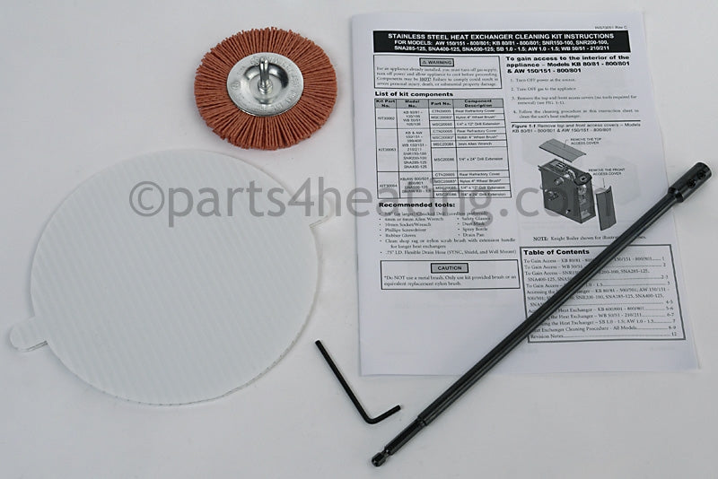 Lochinvar Heat Exchanger Cleaning Kit, Wb 50-105 - Part Number: KIT30062 , 100157626