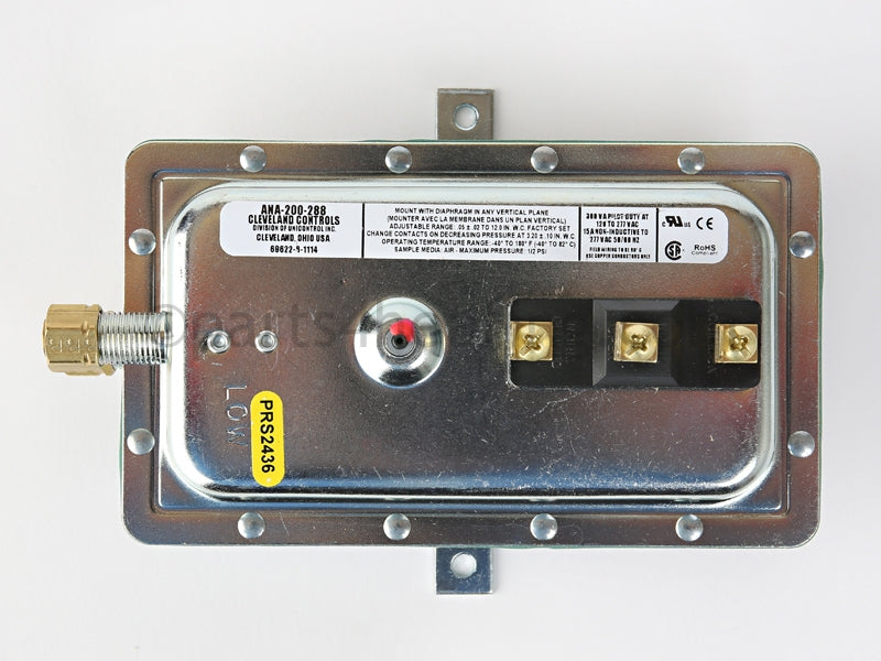 Lochinvar Switch, Low Air, F9, 1002 - Nat - F9 - Part Number: PRS2436 , 100166181