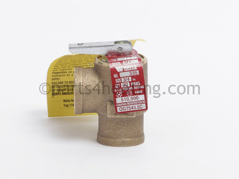 Laars Heating Systems Pressure Relief Valve, 30 Psi - Part Number: R0061400