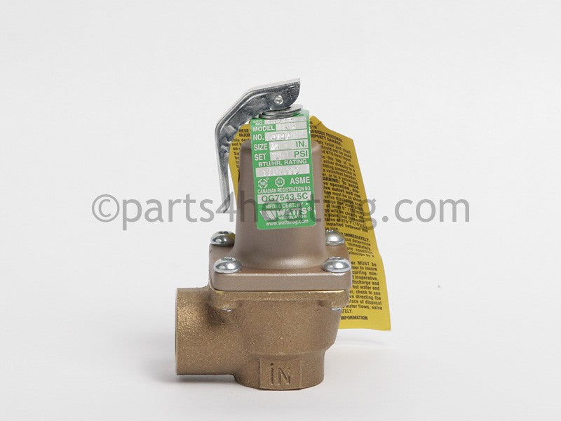 Laars Heating Systems 125 Psi Pressure Relief Valve, 3/4 In. X 3/4 In., Previous Part #A0001200 - Part Number: RA0001200