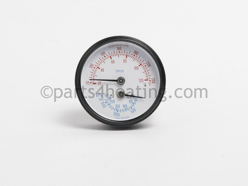 Laars Heating Systems Temperature &amp; Pressure Gauge, Previous Part #A0079000 - Part Number: RA0079000