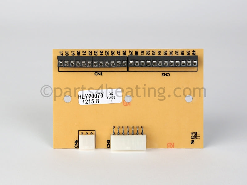 Lochinvar Low Voltage Control Board, All - Part Number: RLY20070 , 100167585