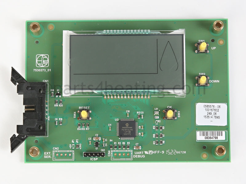 Lochinvar Control Board, User Interface - Part Number: RLY20093