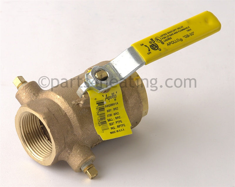 Laars Heating Systems Gas Valve, Manual, 1-1/4 In., Natural Gas 850-1825, Lp 1430-1825 - Part Number: V0004300