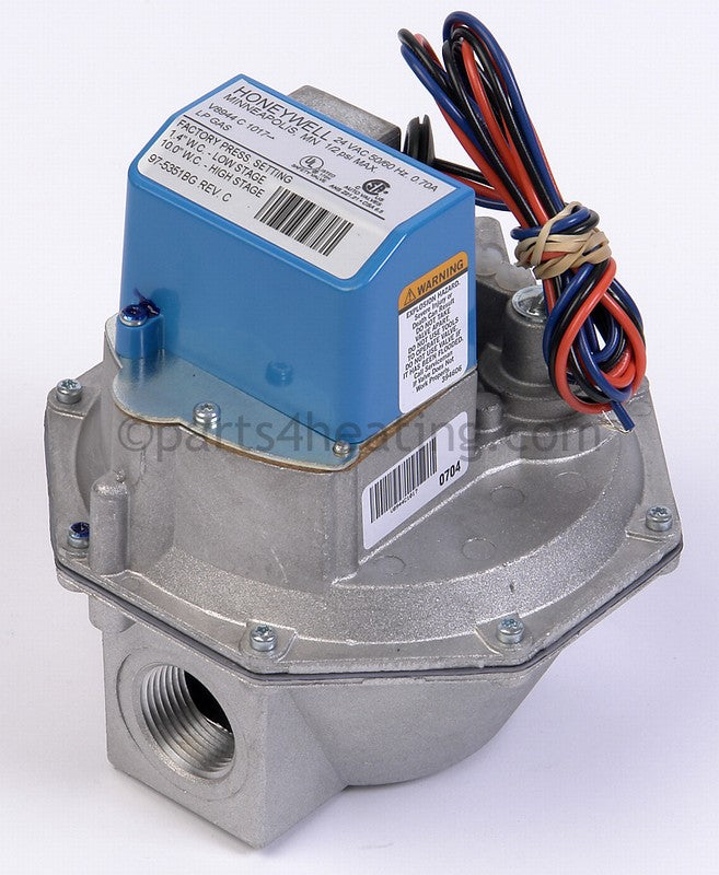 Laars Heating Systems Gas Valve, Combination/Operating, 1 In. On/Off And 2-Stage, Lp, 500-1200 - Part Number: RV0054800