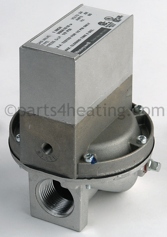 Honeywell Gas Valve Lp. 1 In. 24 Volt, .62 Amps, 60 Hz, 1/2 Psi Only - Part Number: V88A1618