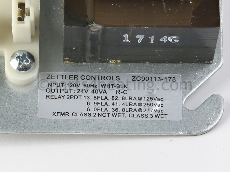 Zettler Controls Transformer - Part Number: ZC90113-178